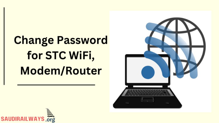 How to Change Password for STC WiFi, Modem/Router
